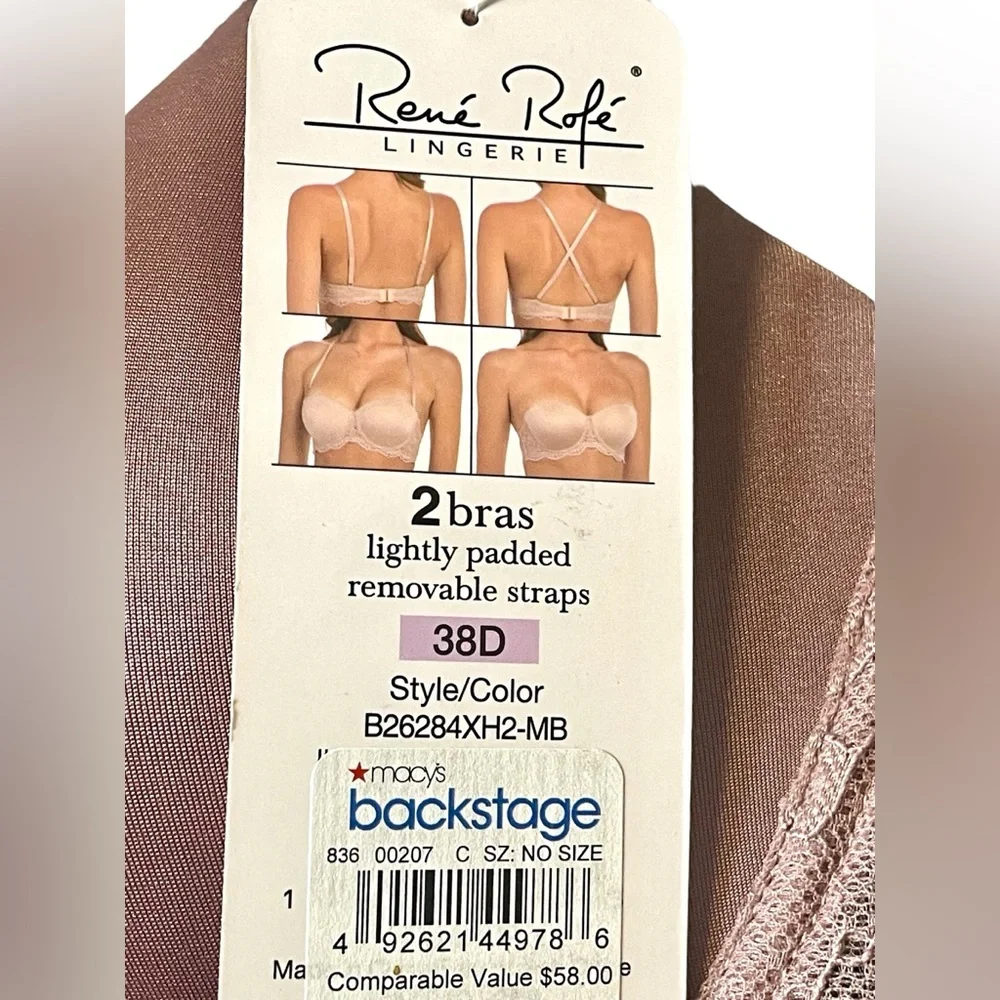 New René Rofe lightly paded removeable strap bra 38D - Picture 4 of 4
